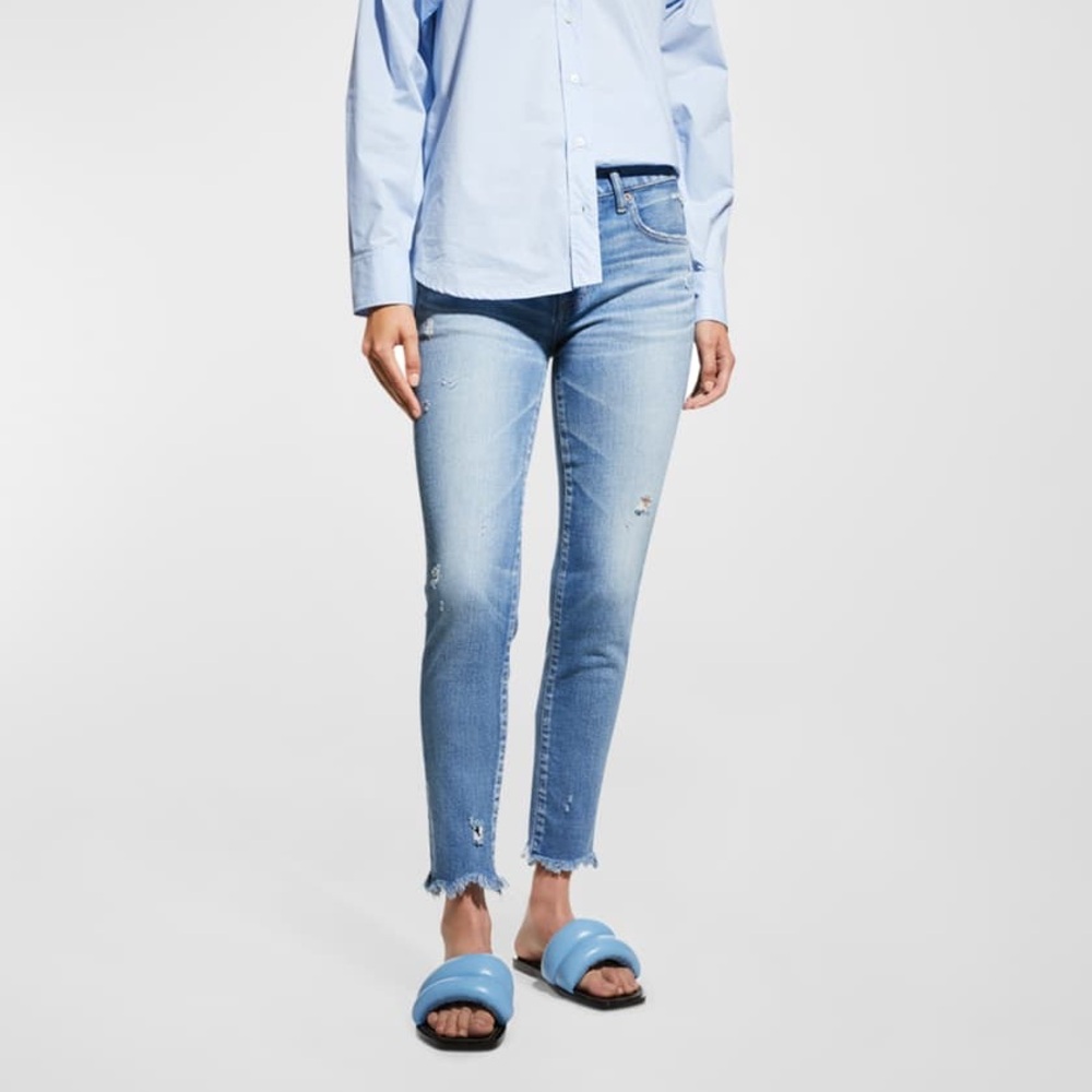 MOUSSY VINTAGE Diana Distressed Long Jeans
